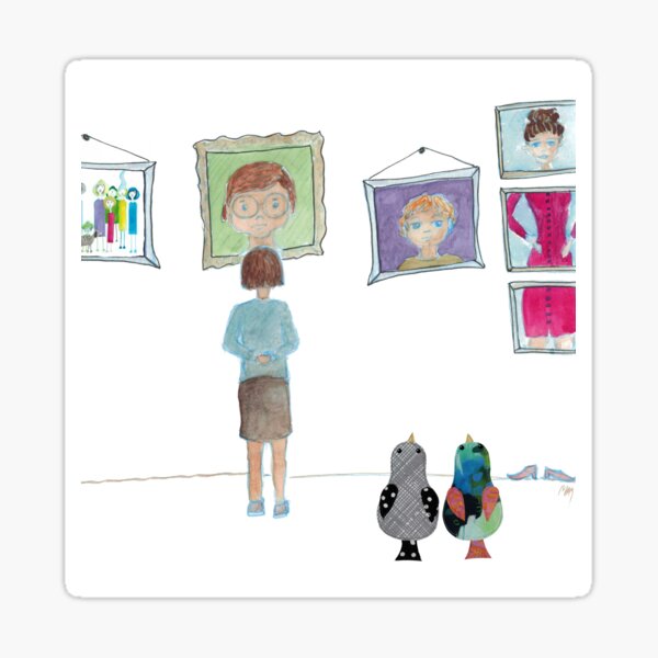 At the Portrait Gallery Sticker