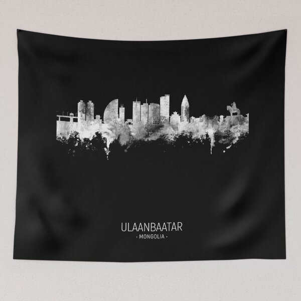 Item preview, Ulaanbaatar Mongolia Skyline designed and sold by ArtPrints.