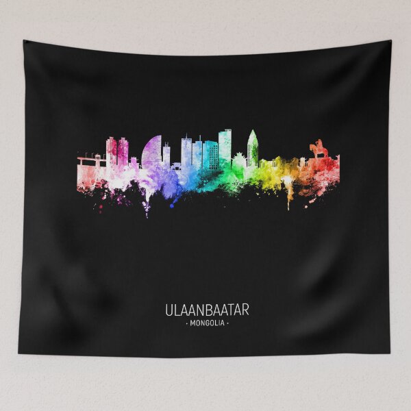 Item preview, Ulaanbaatar Mongolia Skyline designed and sold by ArtPrints.