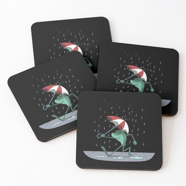 Item preview, A funny frog with an umbrella in the rain designed and sold by Monkey Ful.