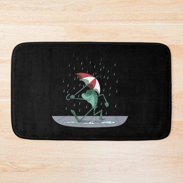 Item preview, A funny frog with an umbrella in the rain designed and sold by Monkey Ful.
