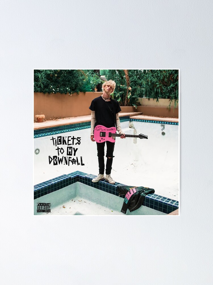 Alternate view of downfoll kellys pink guitar Poster