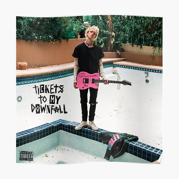 downfoll kellys pink guitar Poster