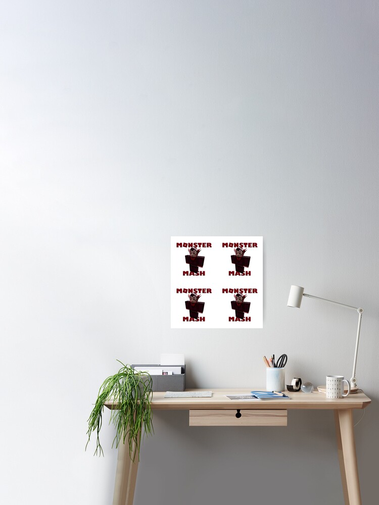 Monster Mash Vampires Among Us Roblox Halloween Sticker Pack Poster By Robloxrox Redbubble - mash roblox t shirt