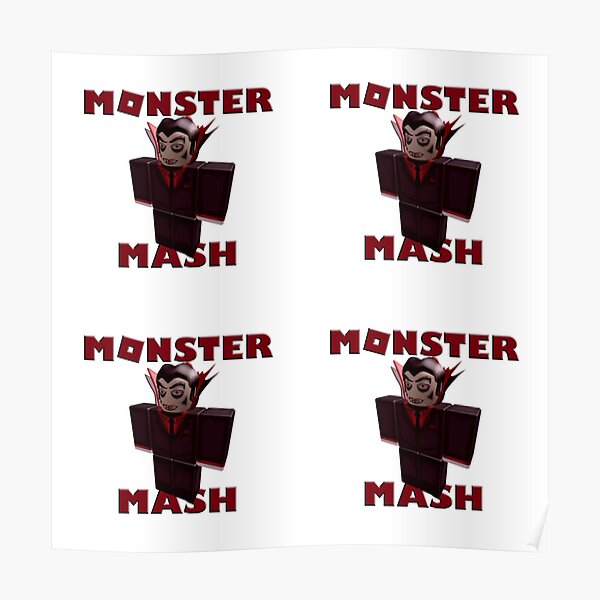 Roblox Rox Posters Redbubble - monster mash roblox audio