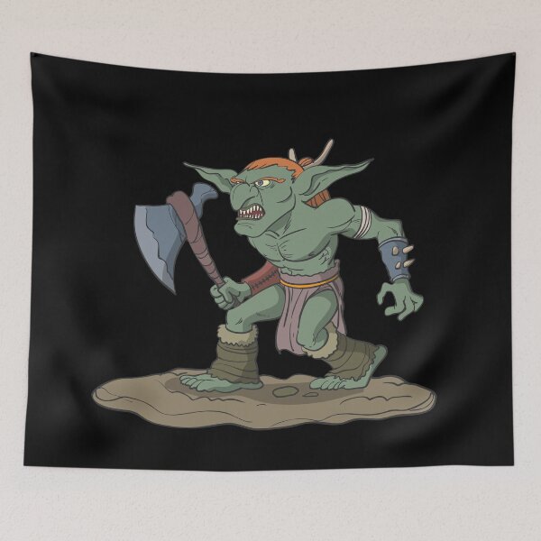 Item preview, Tabletop role-playing figure goblin with ax designed and sold by Monkey Ful.