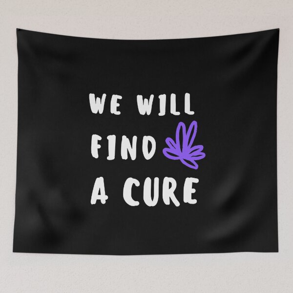 Item preview, Cure for Epilepsy Hope Quote Seizure October November 17th Cancer Survivor Purple Ribbon Cancer Support Love Mental Health Depression Anxiety Inspirational Motivational Gift Idea  designed and sold by EpsilonEridani.