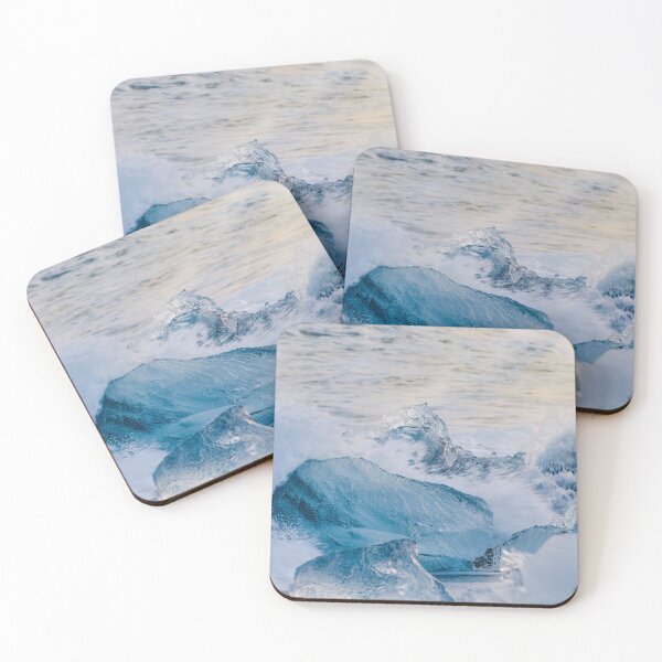 Item preview, Ice Blue Ocean Diamond Beach designed and sold by BerryvineImage.