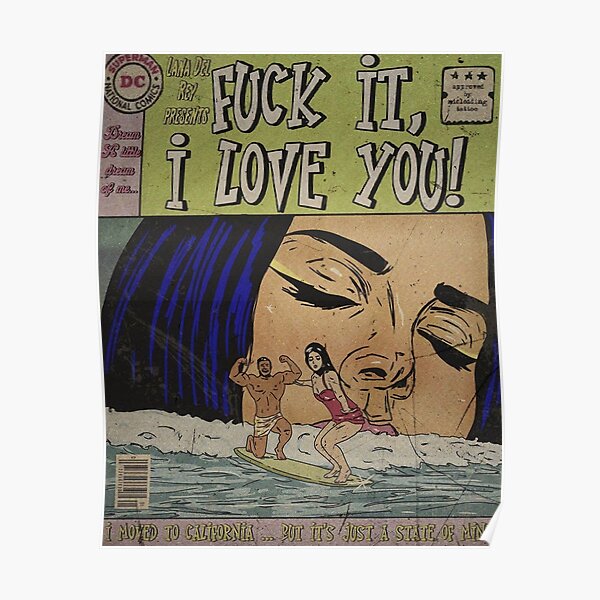 F ** k It ILY Lana Comic Poster