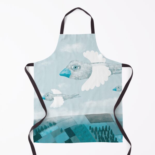 Item preview, Migrating birds in blue designed and sold by dariaikuznets.