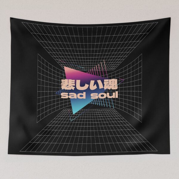 Item preview, Sad Vaporwave Quote 80s designed and sold by artworkbyrihen.