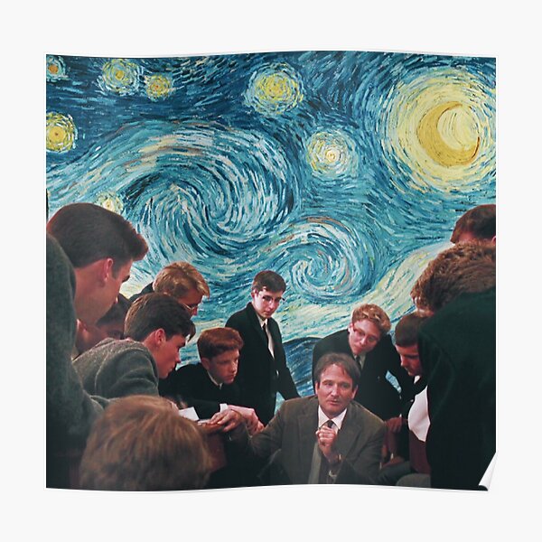 Dead Poets Society Starry Night Poster Poster