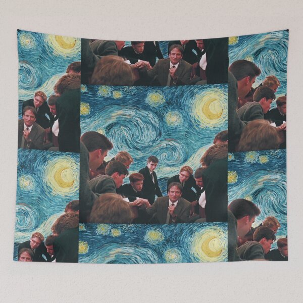 Item preview, Dead Poets Society Starry Night Poster designed and sold by Gothicrelics.