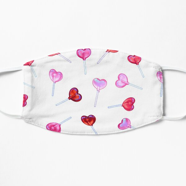 Lollipop Hearts Flat Mask