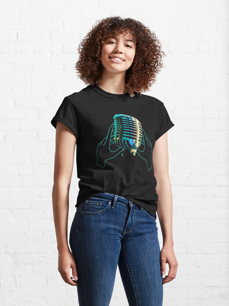 "RETRO MICROPHONE TSHIRT" Tshirt by black400 Redbubble