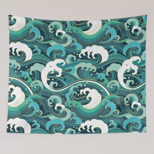 Item preview, Waves Crashing Starboard Side / Pattern designed and sold by slexskee.