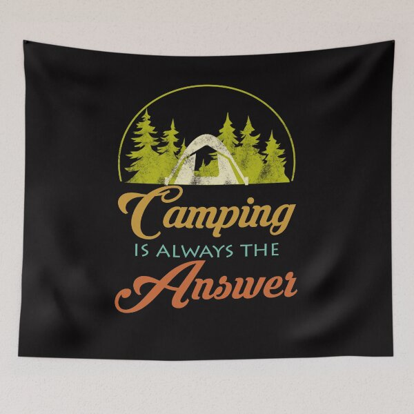 Item preview, Retro camping saying nature designed and sold by Imutobi.