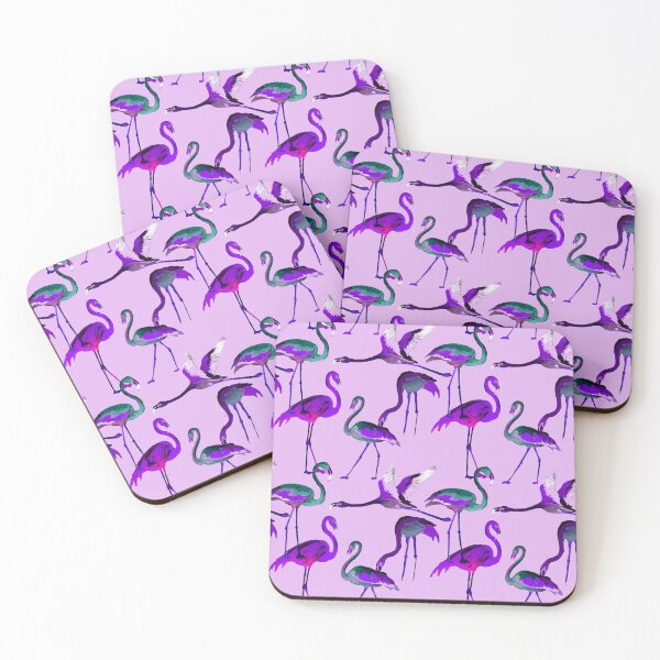 Item preview, purple and green flamingo  designed and sold by whitedove457.