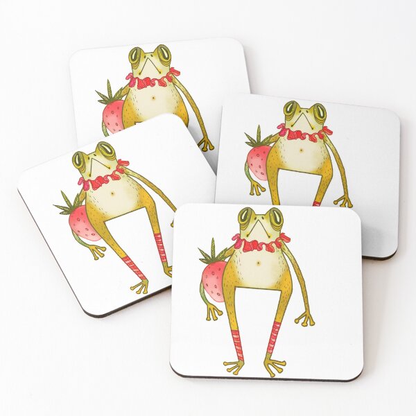 Item preview, Strawberry frog designed and sold by MyYellowBird.