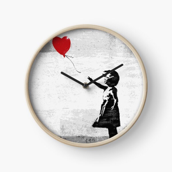 Banksy Balloon Girl Clocks for Sale | Redbubble
