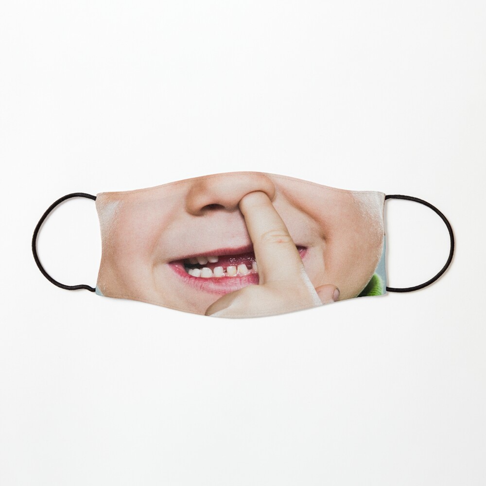 Funny Booger Nose Picker Kid Mask Mask for Sale by Nomadophilia