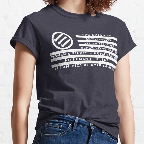 Resistance Is Patriotic, Flag for Dark Backgrounds Classic T-Shirt