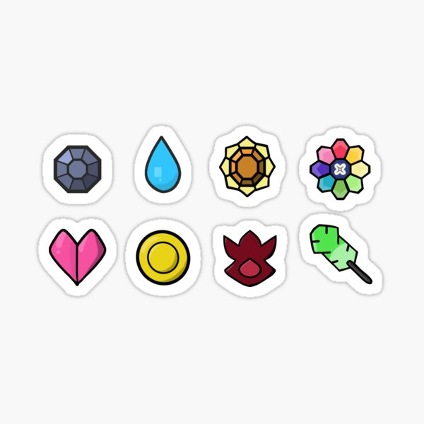 Kanto Badges Sticker