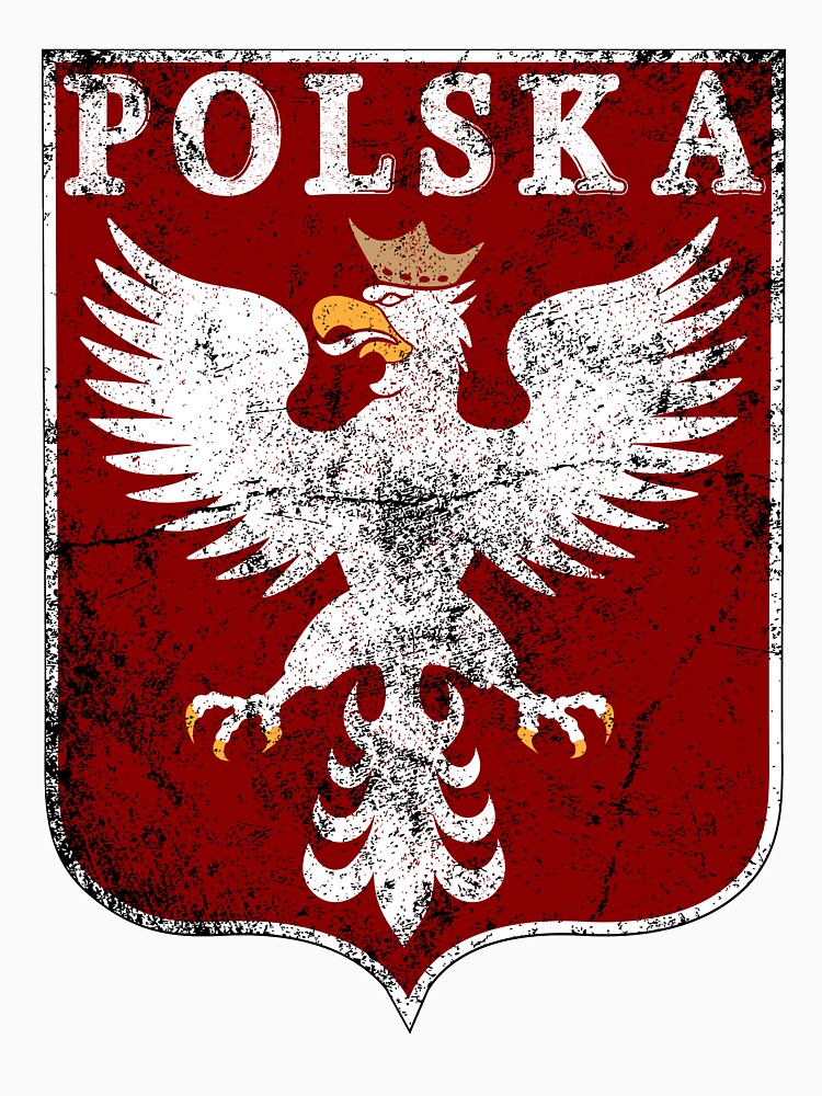 "Vintage Polish Eagle, Polish Historic Coat of Arms, Polands Grunge
