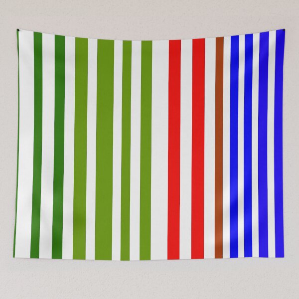 Item preview, Red white blue and green stripes designed and sold by VWDigitalPaint.