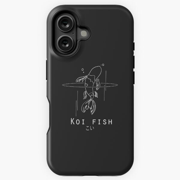 Vista previa del artículo con la obra «Pez Koi minimalista / simple japonés (negro)», diseñado y vendido por Neroaida.