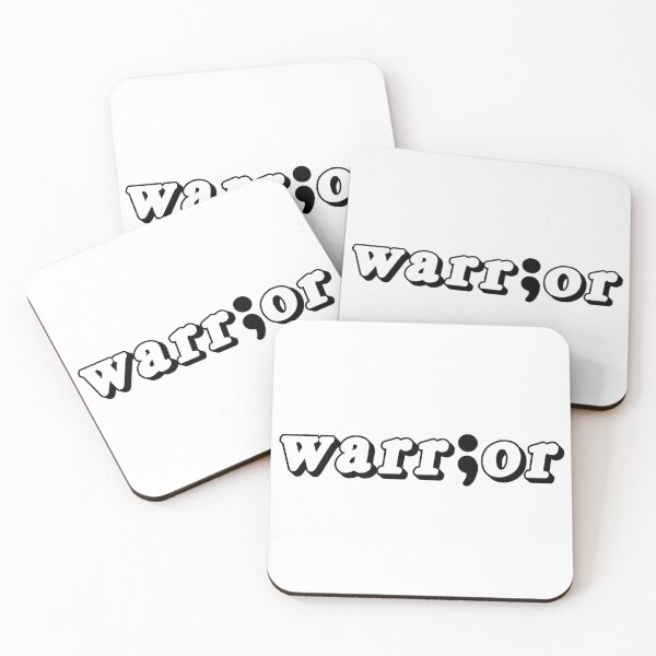 Item preview, Warrior text with semicolon 'i' (black) designed and sold by MysticPotato.