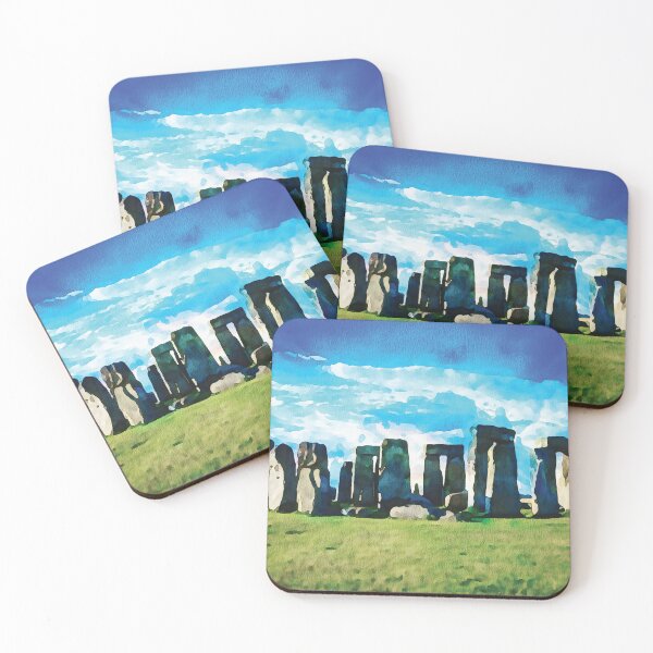 Item preview, Stone Henge monument in Somerset England. Watercolour effect. designed and sold by Gerald Waters.
