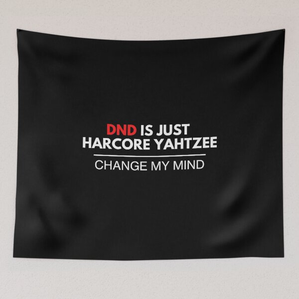 Item preview, "DnD Is Just Hardcore Yahtzee" Funny D&D Print designed and sold by ToplineDesigns.