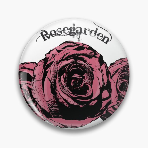 Item preview, Retro roses with lettering "Rosegarden" designed and sold by U-WESTDESIGN.