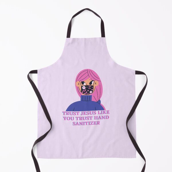 Item preview, Trust Jesus Like You Trust Hand Sanitizer Aesthetic Pink Girl Cartoon Meme designed and sold by The Lord's Love Line.
