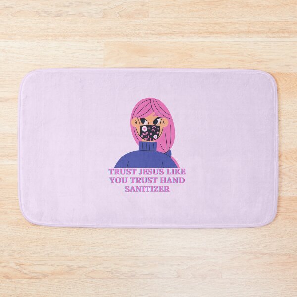 Item preview, Trust Jesus Like You Trust Hand Sanitizer Aesthetic Pink Girl Cartoon Meme designed and sold by The Lord's Love Line.