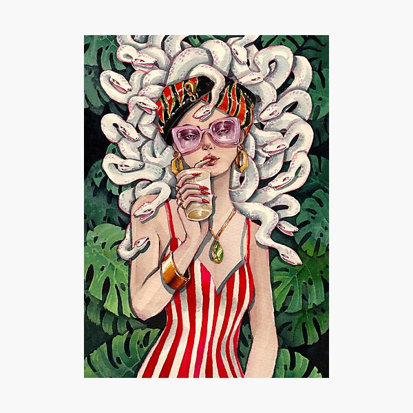 Item preview, SUMMERTIME MEDUSA designed and sold by TheArtOfBing.