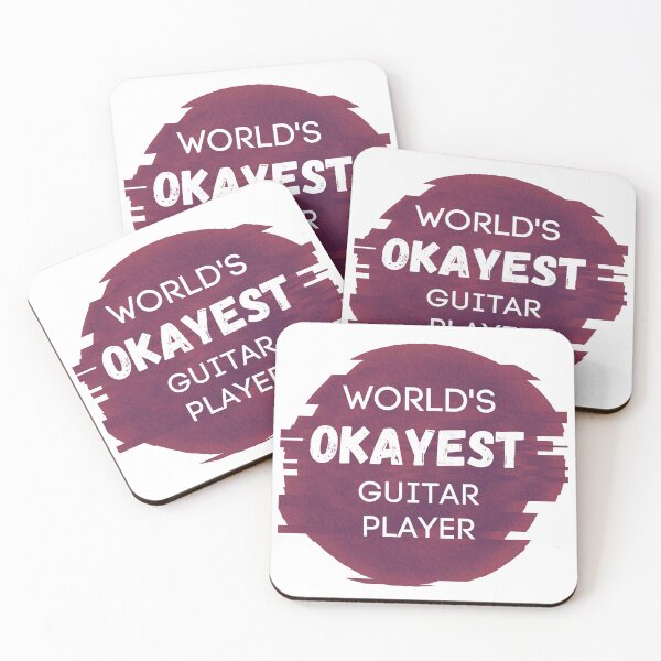Item preview, World's Okayest Guitar Player designed and sold by sherwinc.