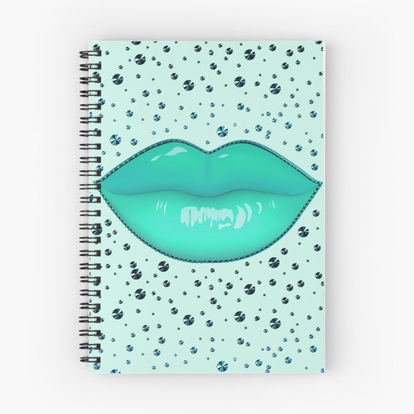 Item preview, Lipstick turquoise makeup kiss mouth pastel designed and sold by GlamourChick.