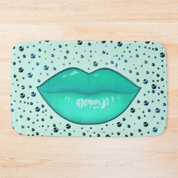Item preview, Lipstick turquoise makeup kiss mouth pastel designed and sold by GlamourChick.