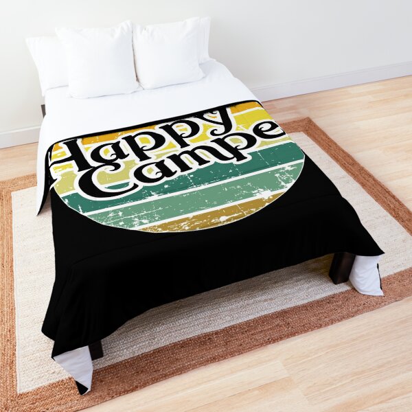  Camper Comforter Cover Happy Camping Bedding Set