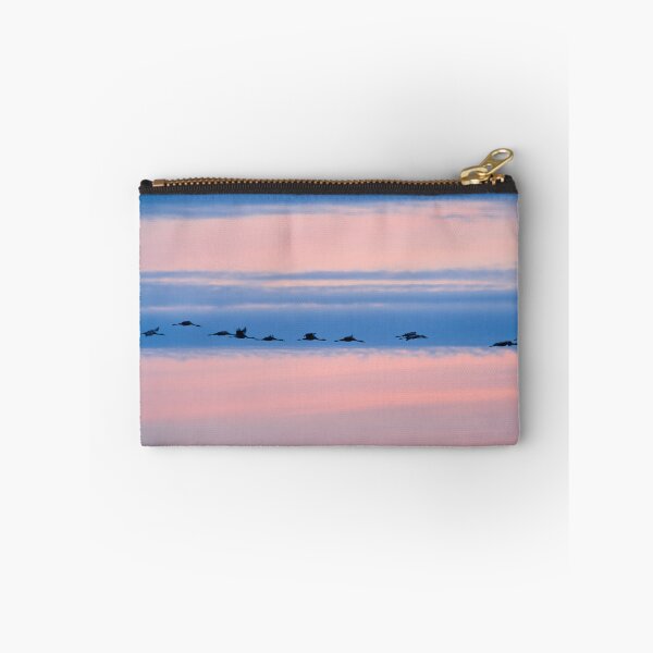 Item preview, Lined on blue. Evening of the cranes designed and sold by Jouko Lehto Photography.