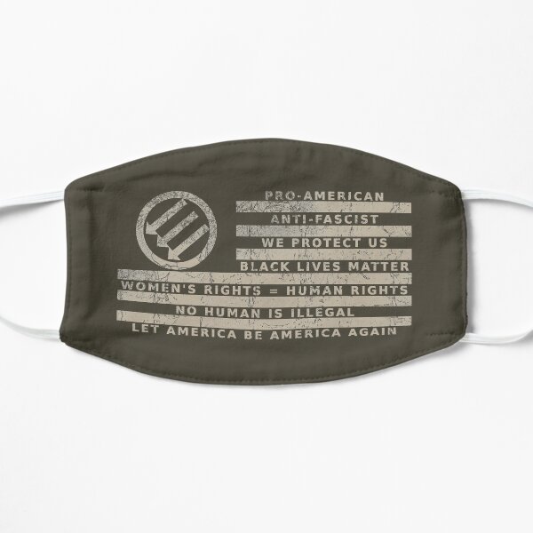 Resistance Is Patriotic, Distressed Low-Profile Flag Mask