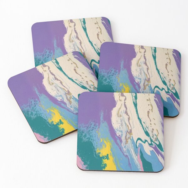 Item preview, Abstract Painting- "South Beach, Art Deco District"-Hotels on Ocean Drive designed and sold by Emily Gartner.