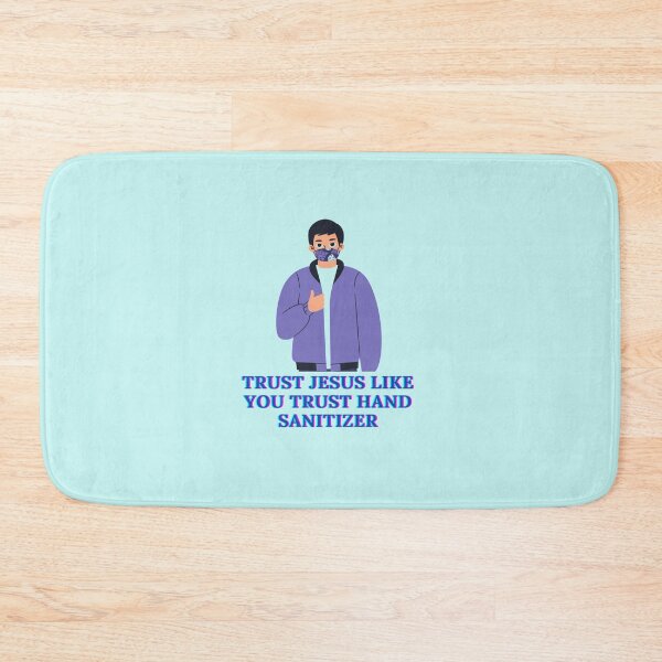 Item preview, Trust Jesus Like You Trust Hand Sanitizer Aesthetic Boy Meme designed and sold by The Lord's Love Line.