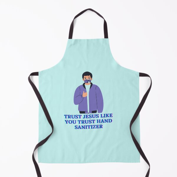 Item preview, Trust Jesus Like You Trust Hand Sanitizer Aesthetic Boy Meme designed and sold by The Lord's Love Line.