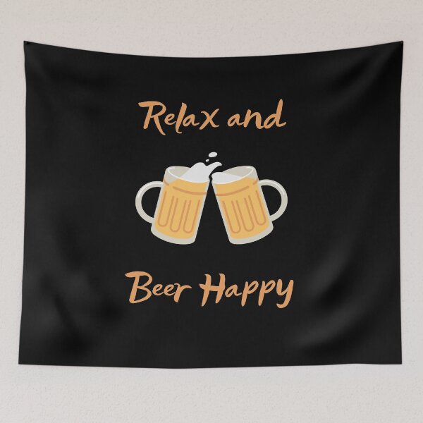 Item preview, Relax and Beer Happy designed and sold by Colorful Misfits.