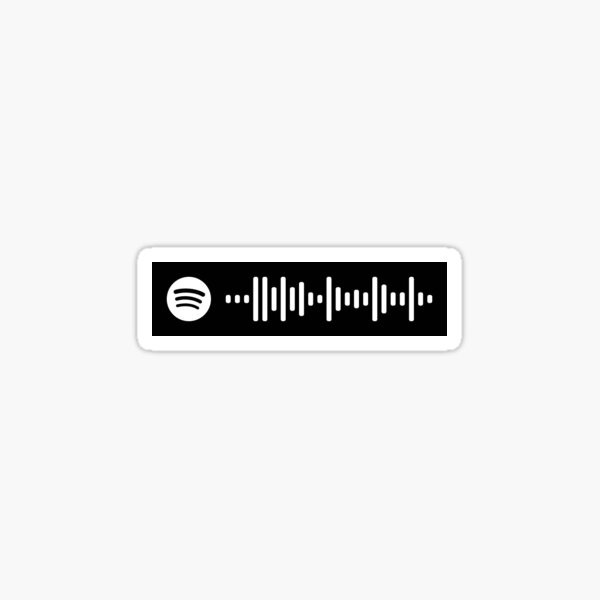 comme de garcons spotify code Sticker