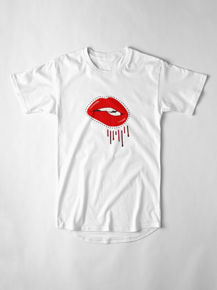 lip stick shirt