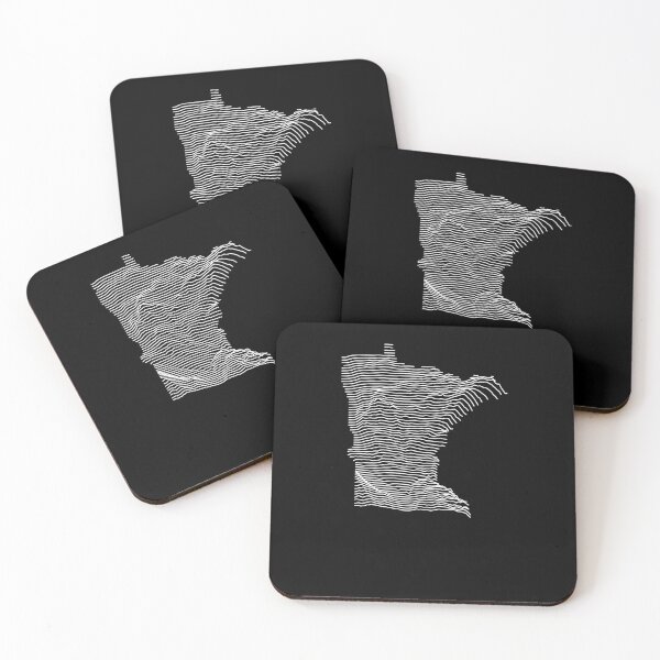 Item preview, Minnesota - Unknown Elevations Geographic Joy Plot Map (Text Free)  designed and sold by cstats.